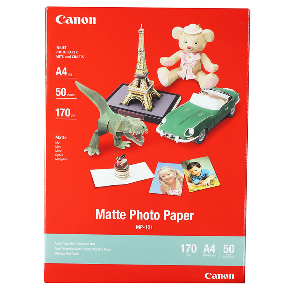 Canon A4 Matte Photo Paper 50 Sheets Wilko