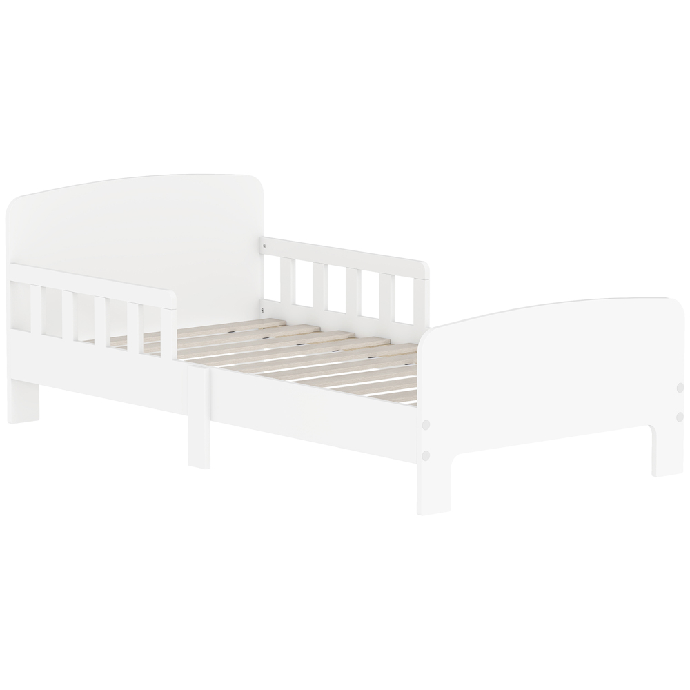 AIYAPLAY White Kids Toddler Bed Frame Image 2
