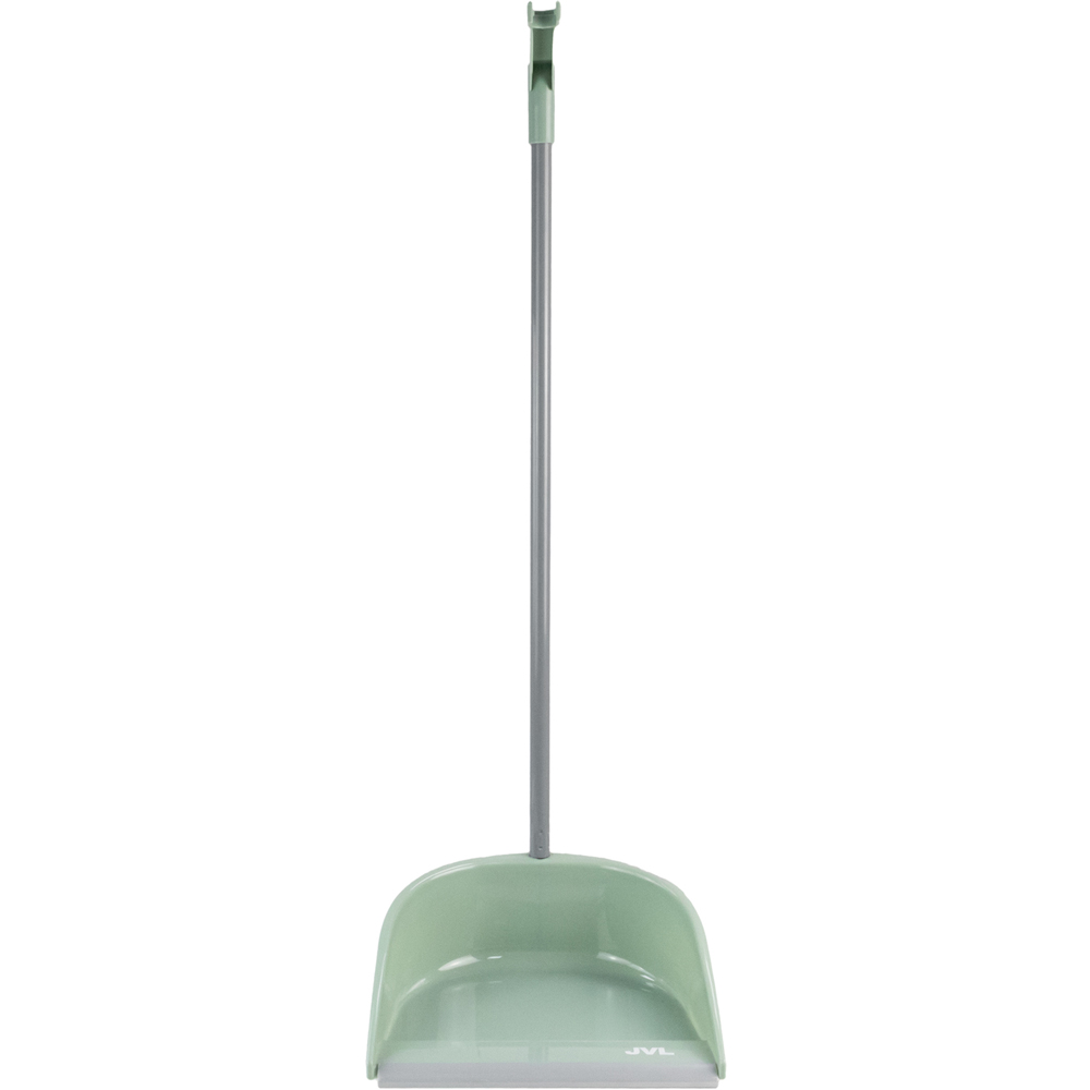 JVL Green Long Handle Dust Pan and Brush Set Image 4