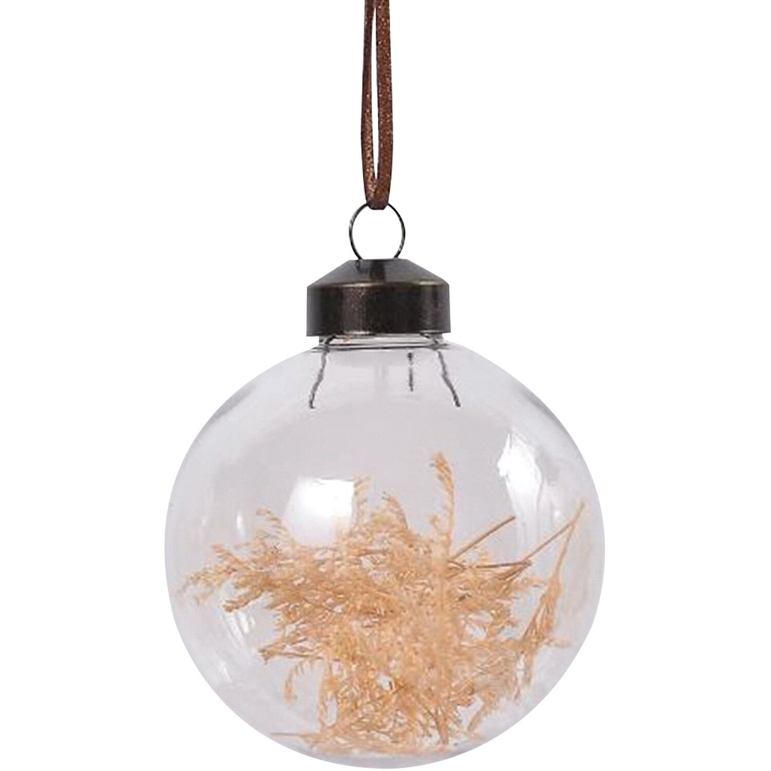 Dried Floristry Bauble - Clear Image 1