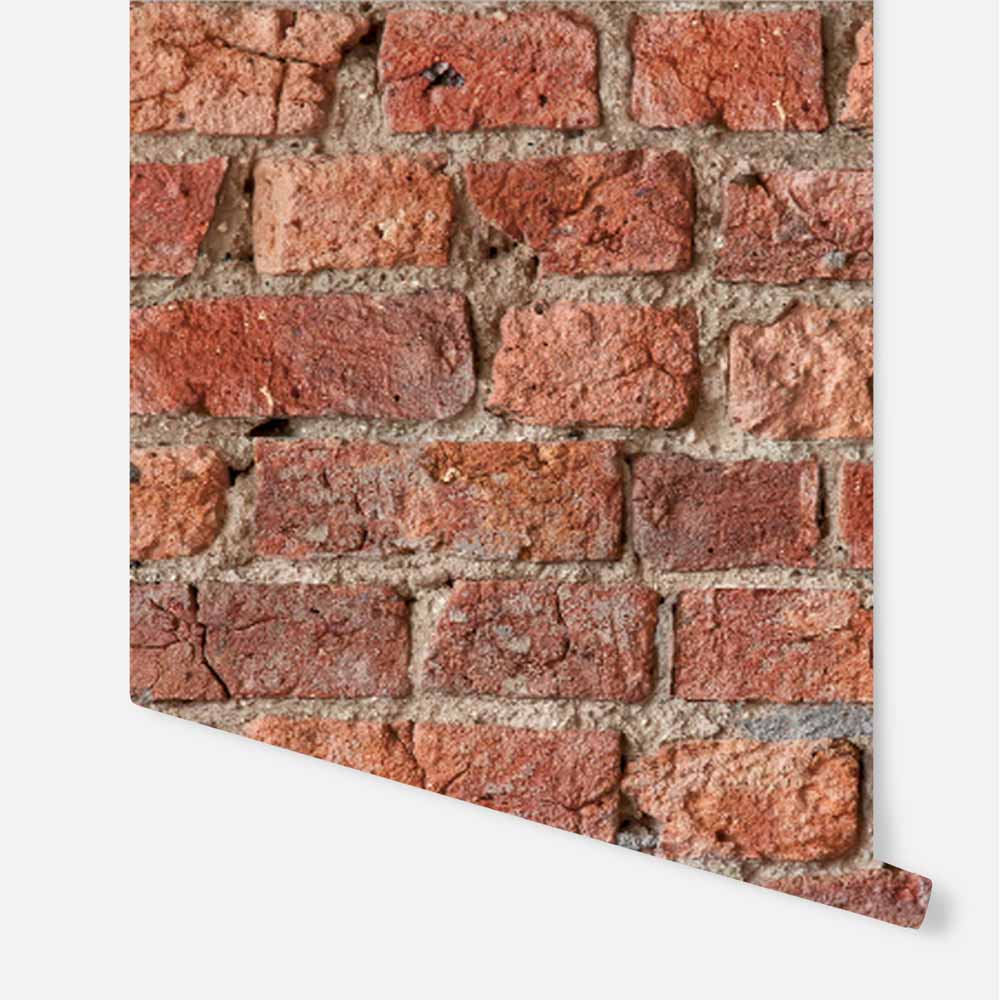 Arthouse Peel & Stick Urban Brick Red Wallpaper Image 3