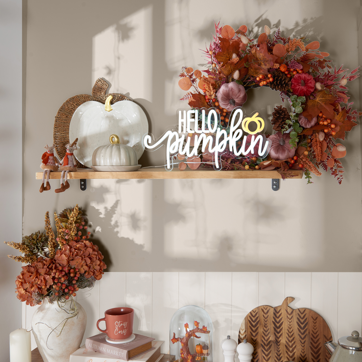 Hello Pumpkin LED Neon Sign Image 2