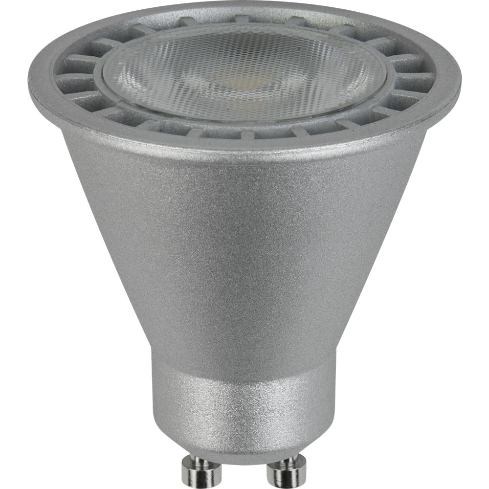 Wilko LED Bulb GU10 5W Silver Dimmable 1pk Image 1
