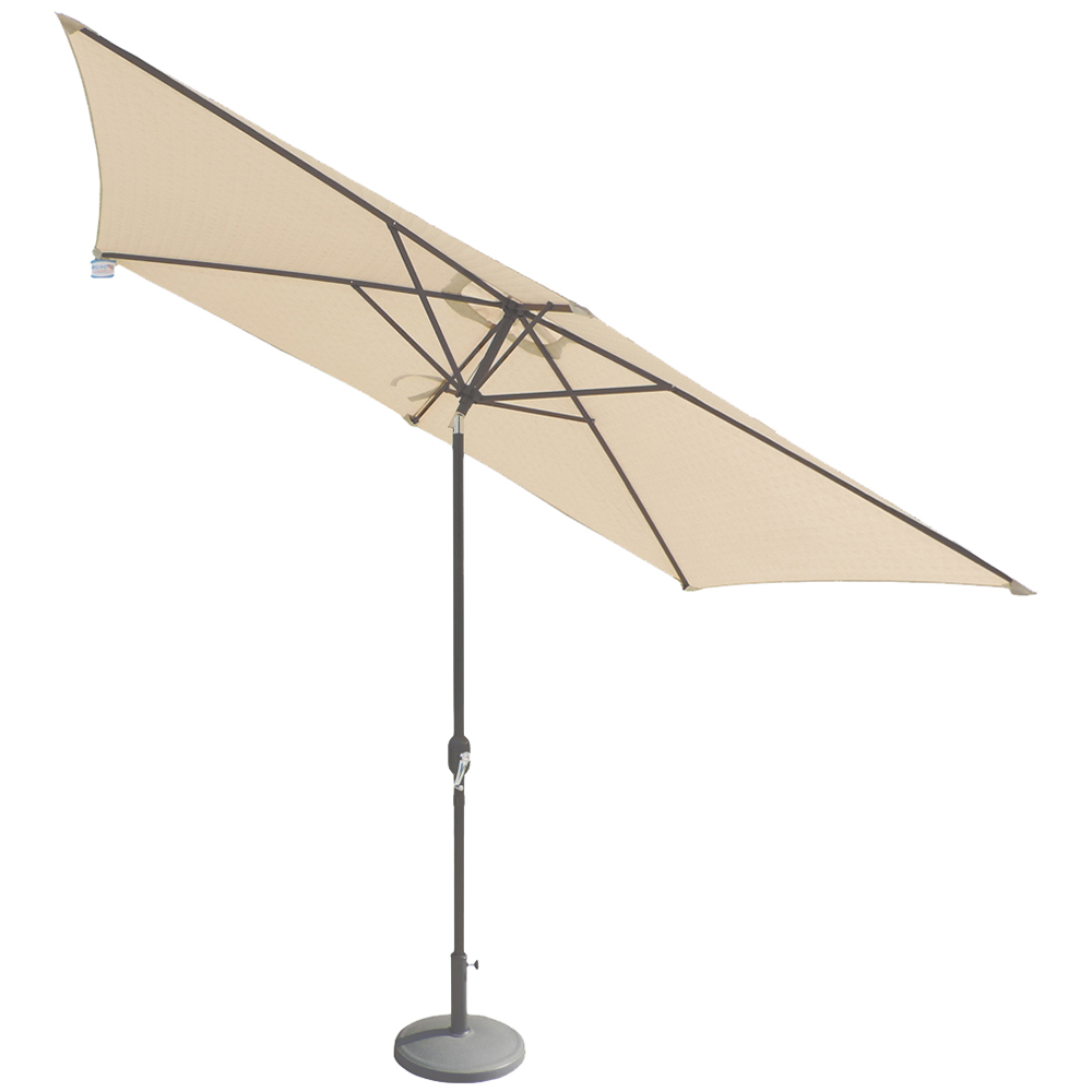 Royalcraft Ivory Crank and Tilt Parasol 2.4m Image 2