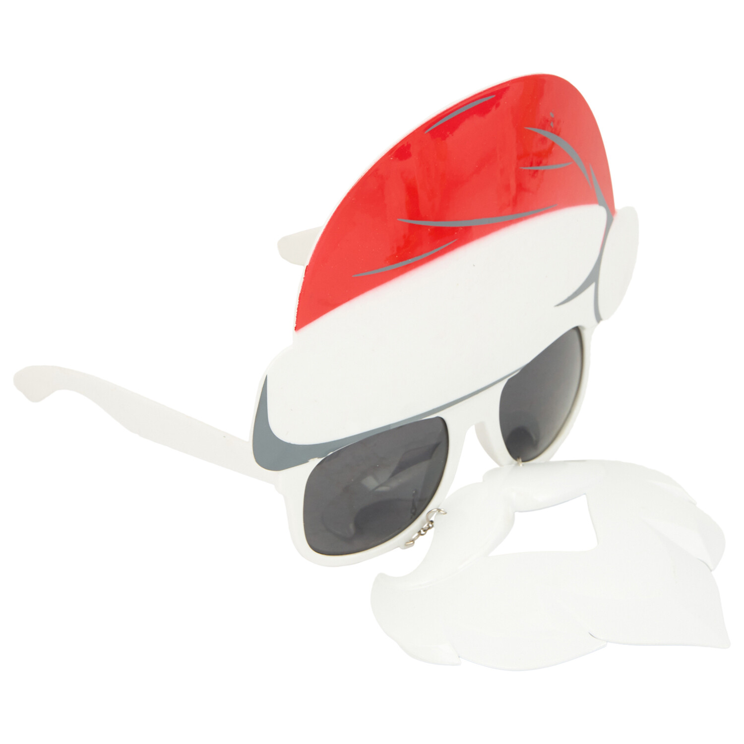 Santa Disguise Sunglasses - White Image 3