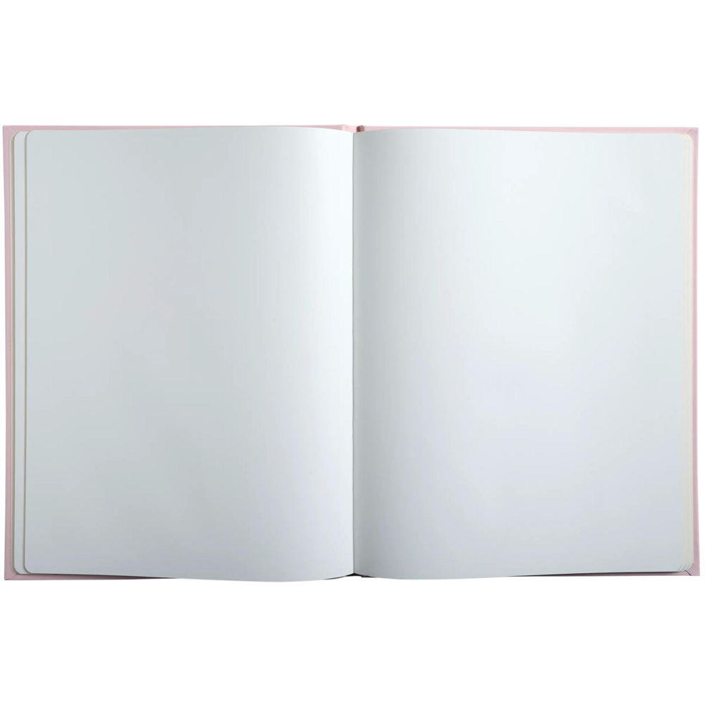 Exacompta Ellipse Pink Rose Gold Embossed Guest Book with Gold Edges 100 Pages Image 3