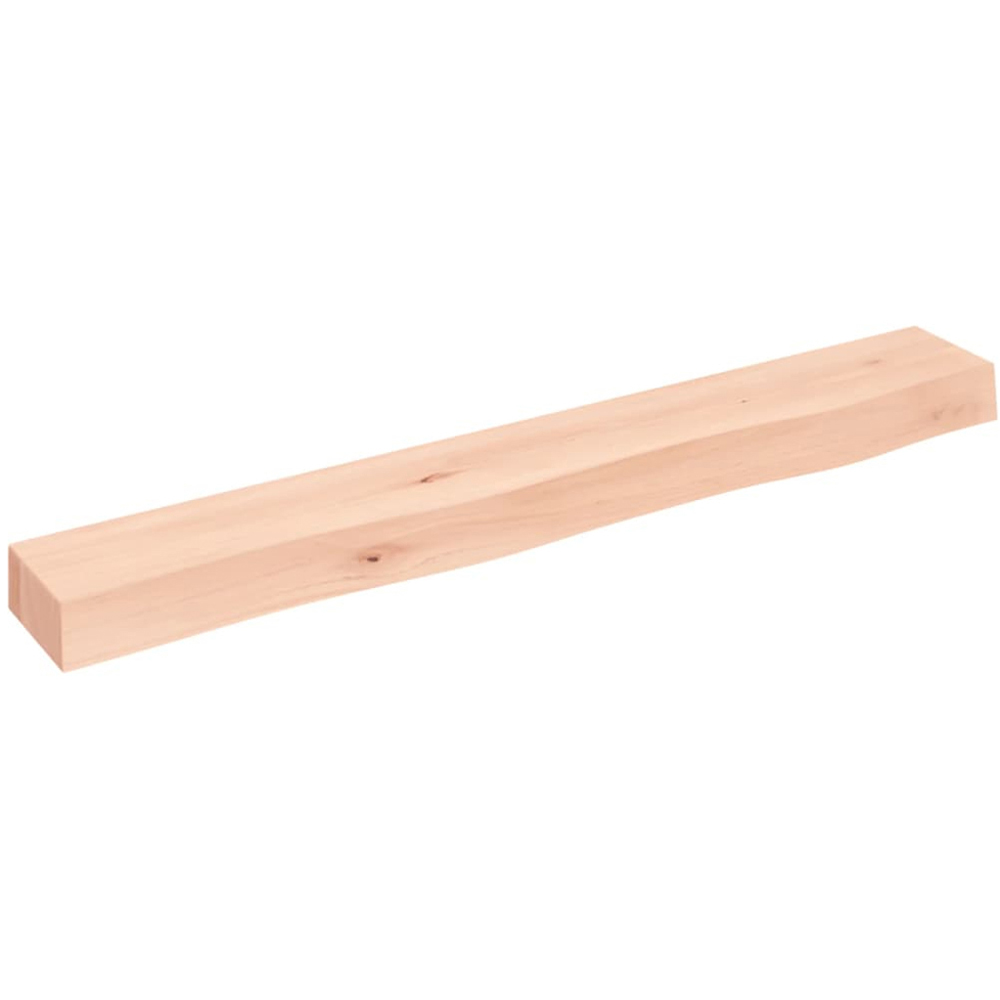 vidaXL 80cm Natural Brown Floating Wall Shelf Image 1