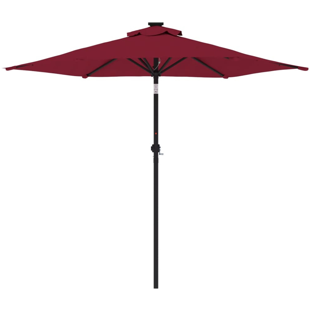 vidaXL Red Garden Parasol with Steel Pole 2.25m Image 3