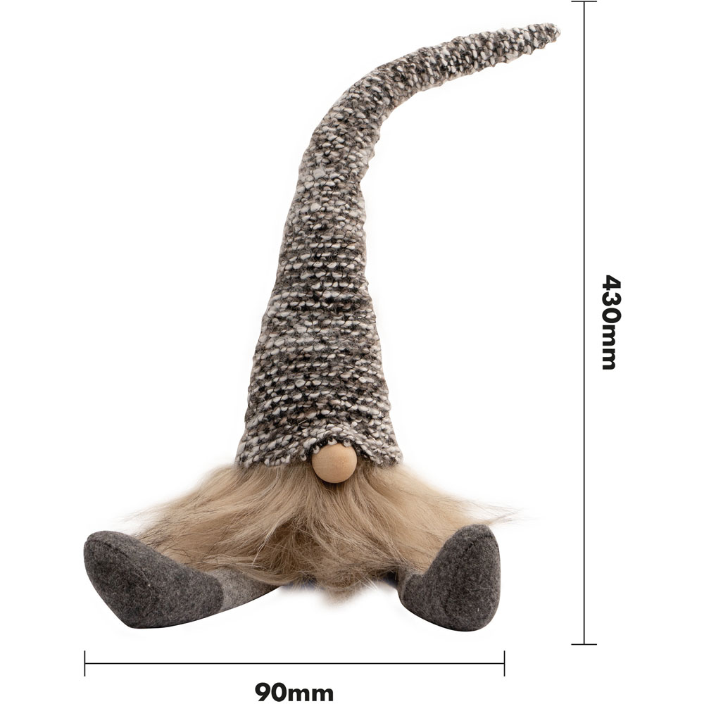 St Helens Multicoloured Hat Grey Gonk Christmas Decoration 43cm Image 6