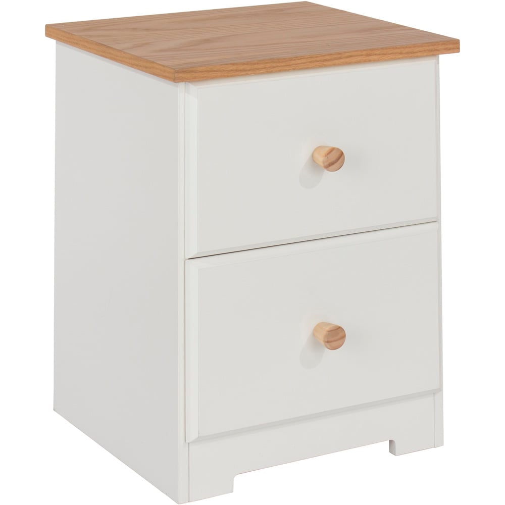 Colorado 2 Drawer Petite Bedside Table Image 3