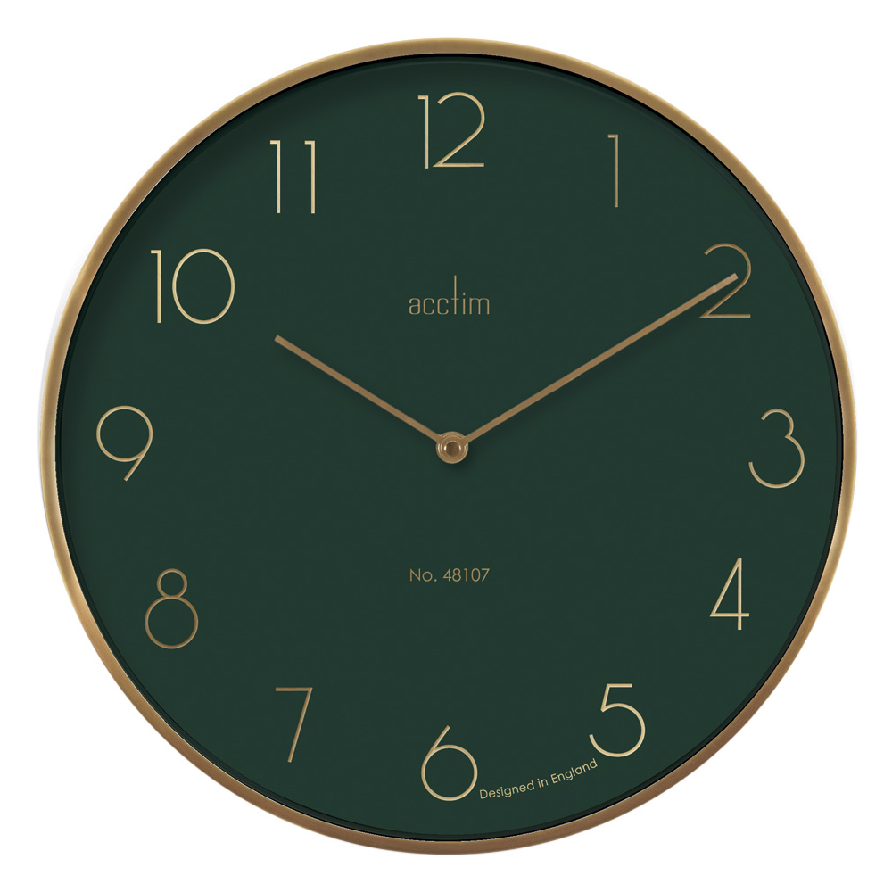 Acctim Jungle and Gold Madison Wall Clock 35cm Image 1
