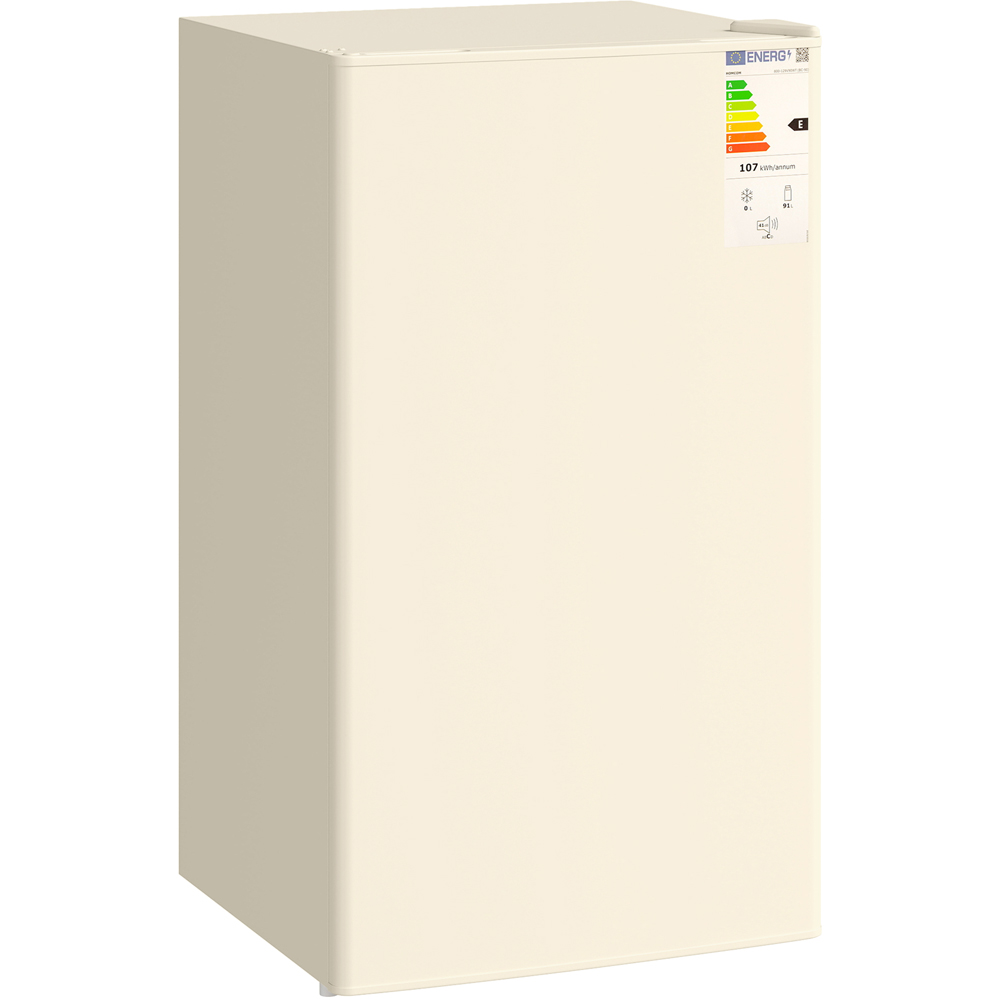 HOMCOM 800-129V70BG Beige 91L Freestanding Under Counter Fridge Image 1