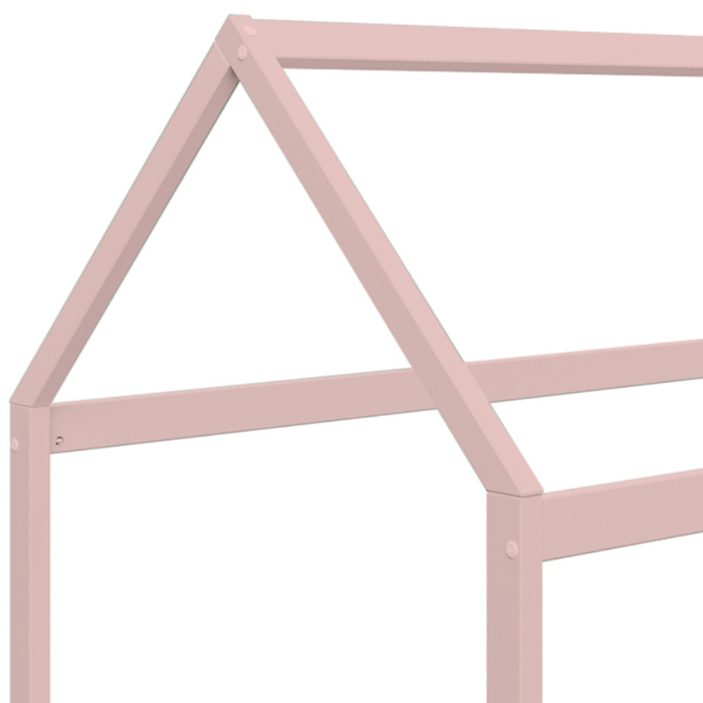 Home Detail Taylor Pink Wooden Kids House Bed Image 5