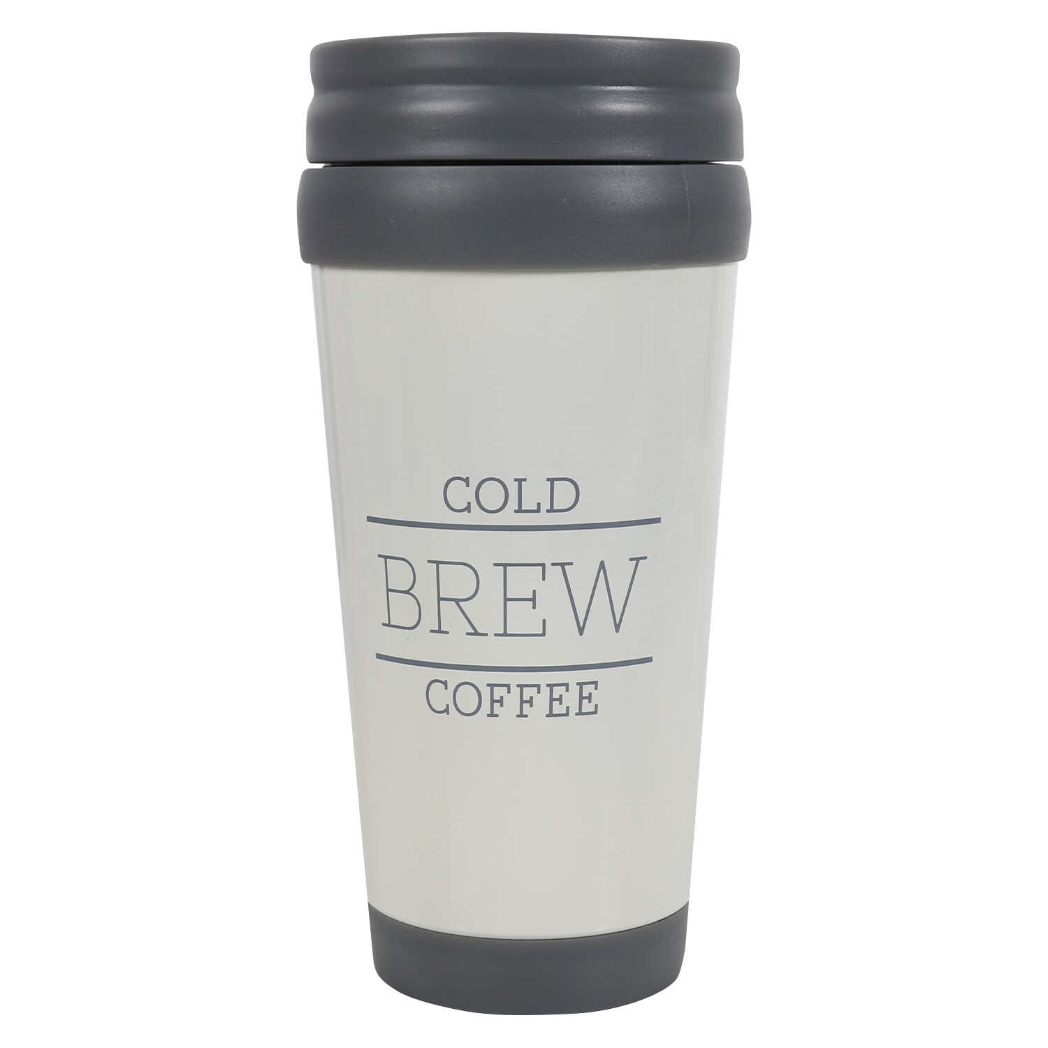 Slogan Double Wall Travel Mug - Black Image 3