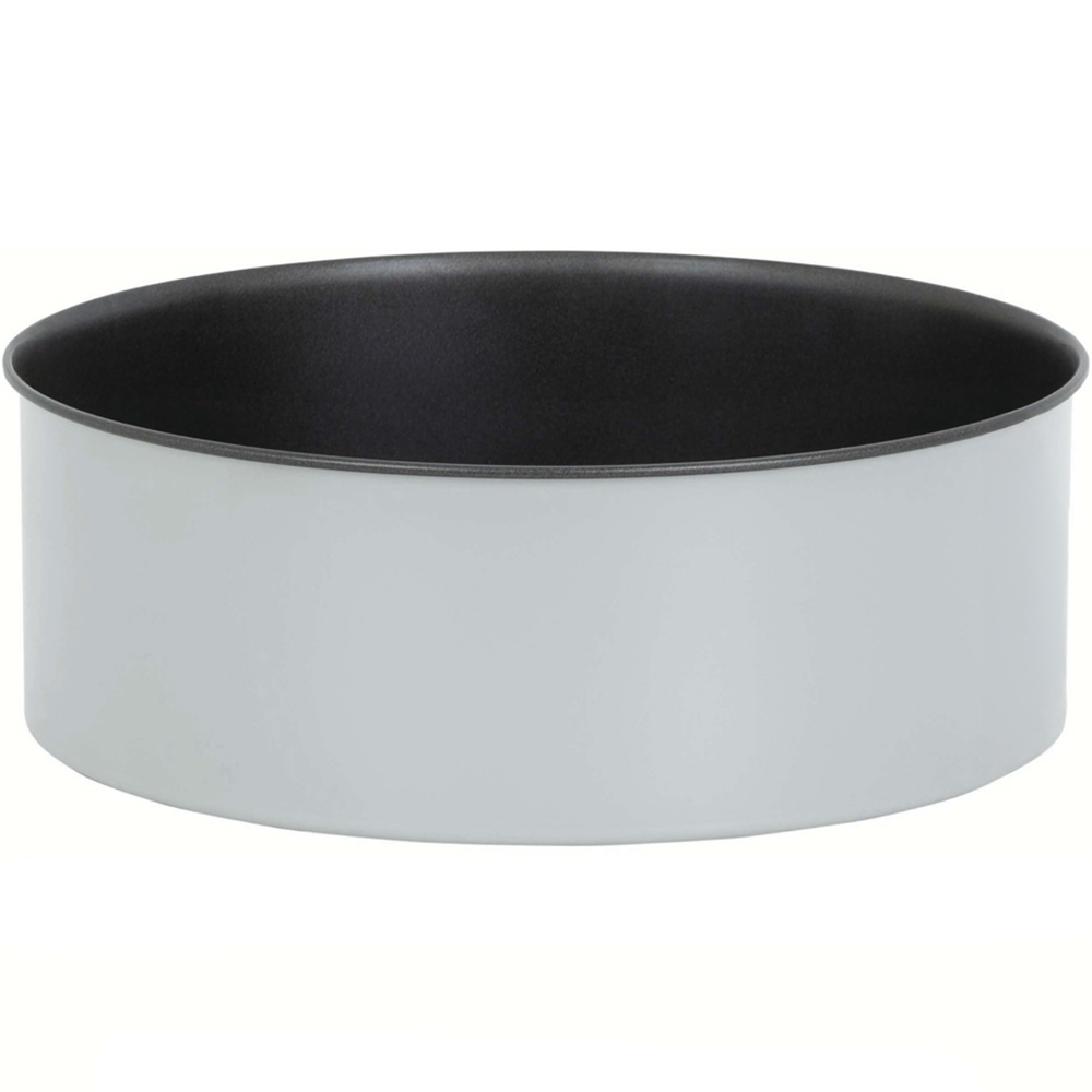 Wham PushPan 25cm Light Grey and Pewter Deep Tin Image 1