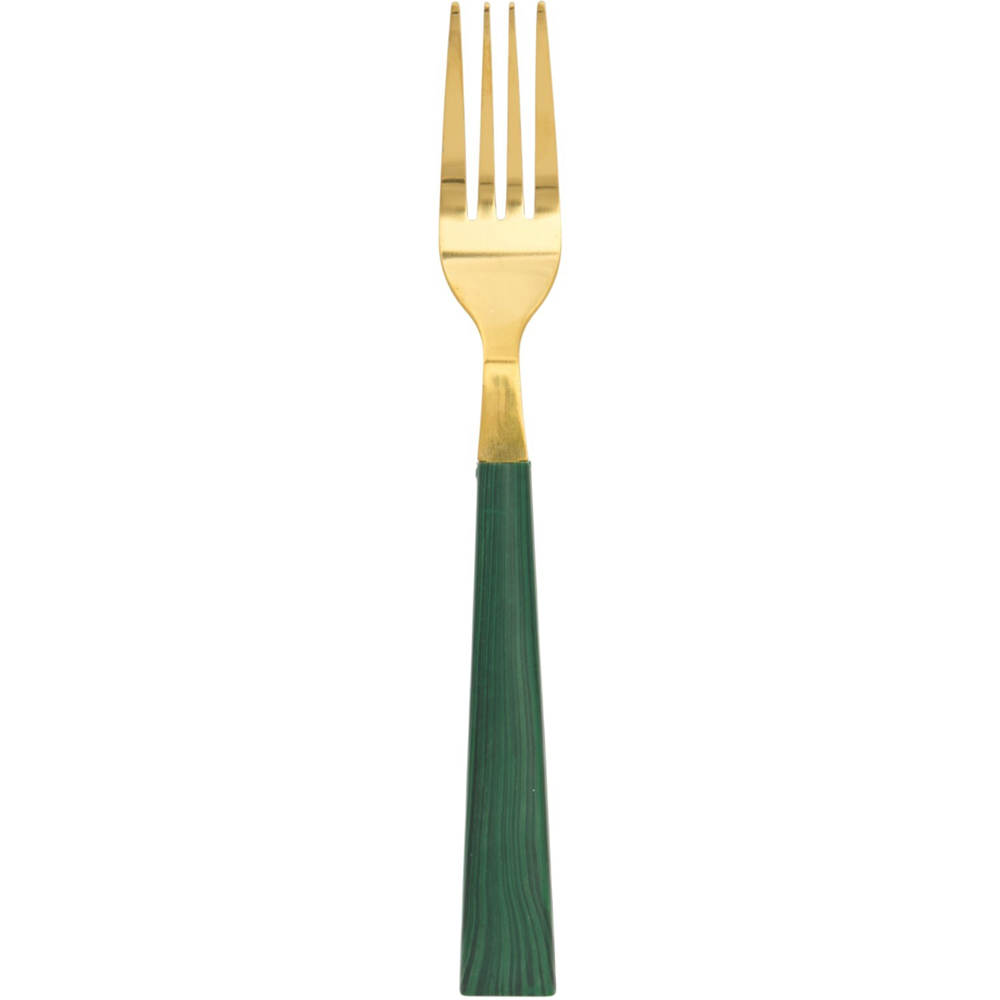 Emerald Gold Cutlery Set Image 6