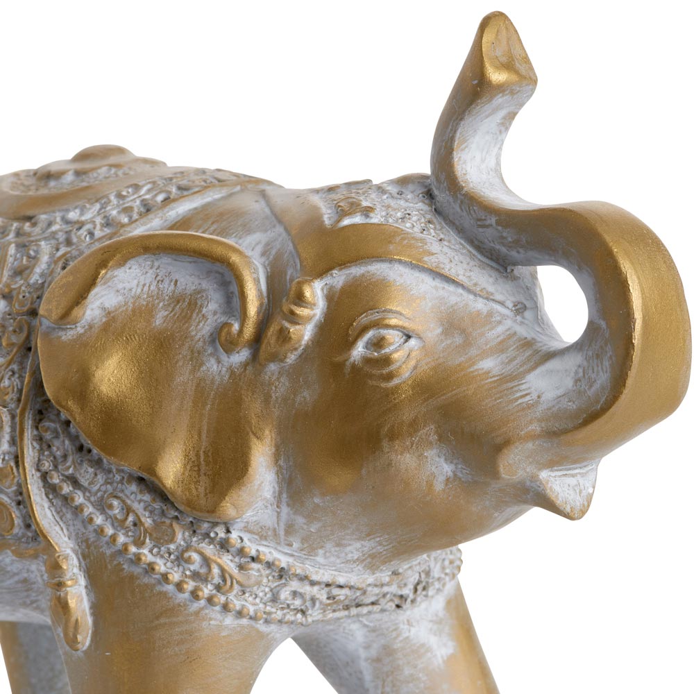 Wilko Elephant Resin Sculpture Medium Image 3