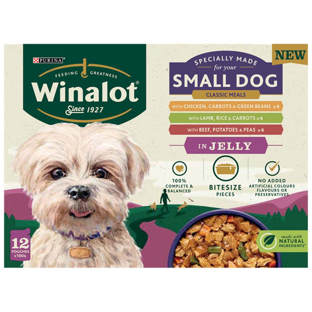 Winalot Mixed in Jelly Small Dog Food Pouches 12 x 100g Image 3