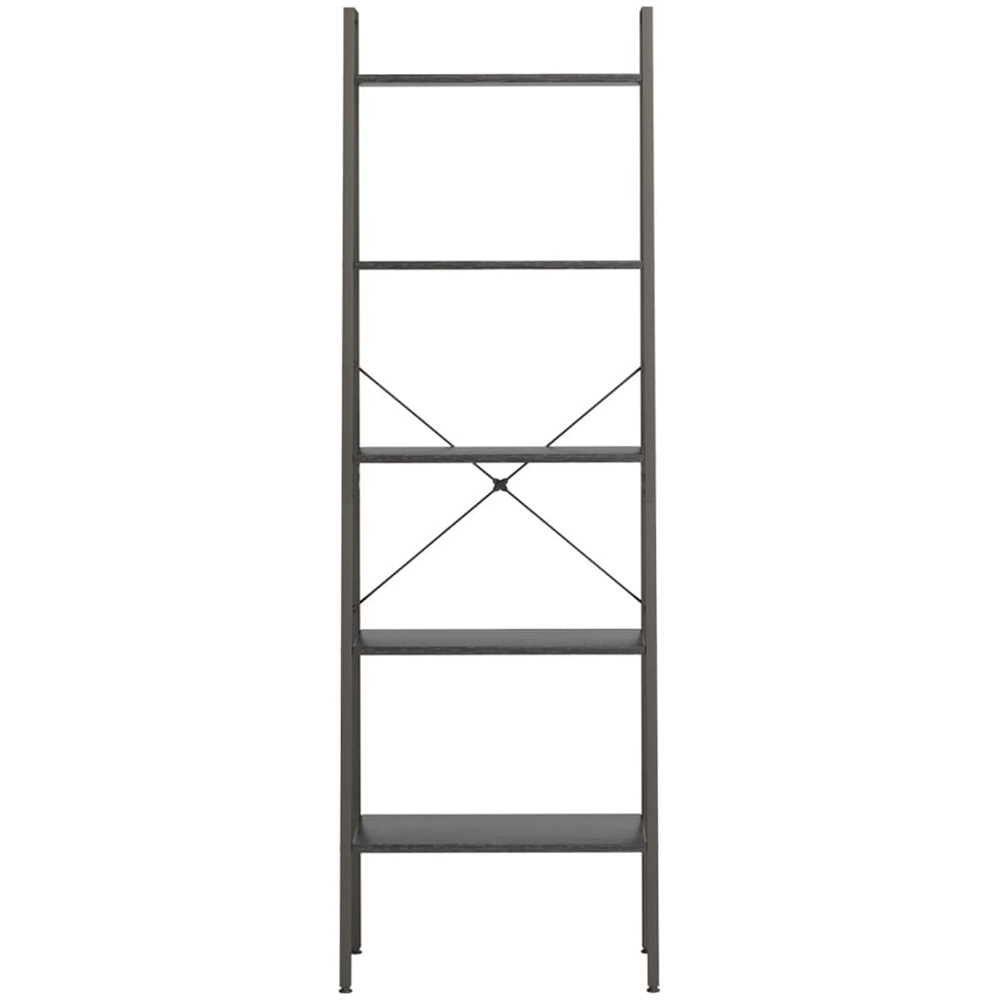 vidaXL 5-Tier Black Standing Shelf Image 3