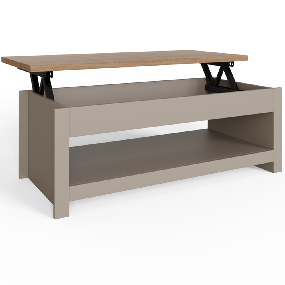 GFW Lancaster Grey Lift Up Coffee Table Image 3