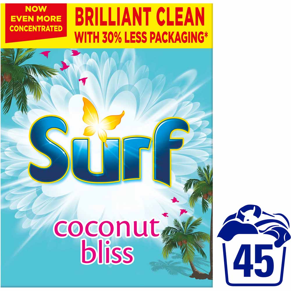 Surf Coconut Bliss Laundry Powder 45 Washes 2.25kg Image 1