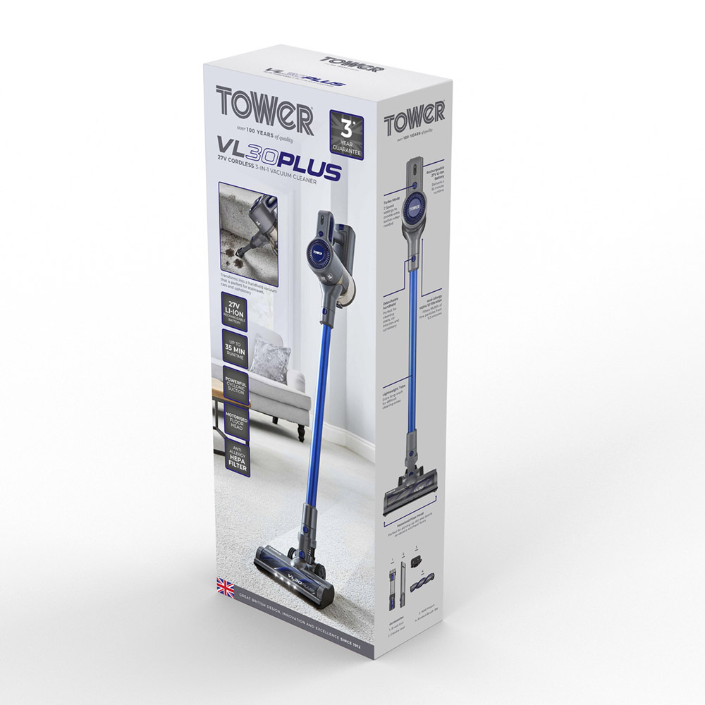 Tower VL30 Plus Cordless 3-in-1 Pole Vacuum Cleaner 22.2V Image 6