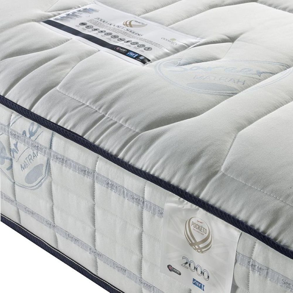 Sareer Matrah Super King Size Pocketo 2000 Cool Blue Memory Foam Mattress Image 2