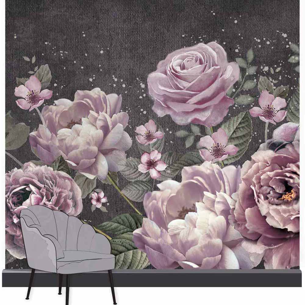 Art For The Home Moody Blooms Wall Mural Image 1