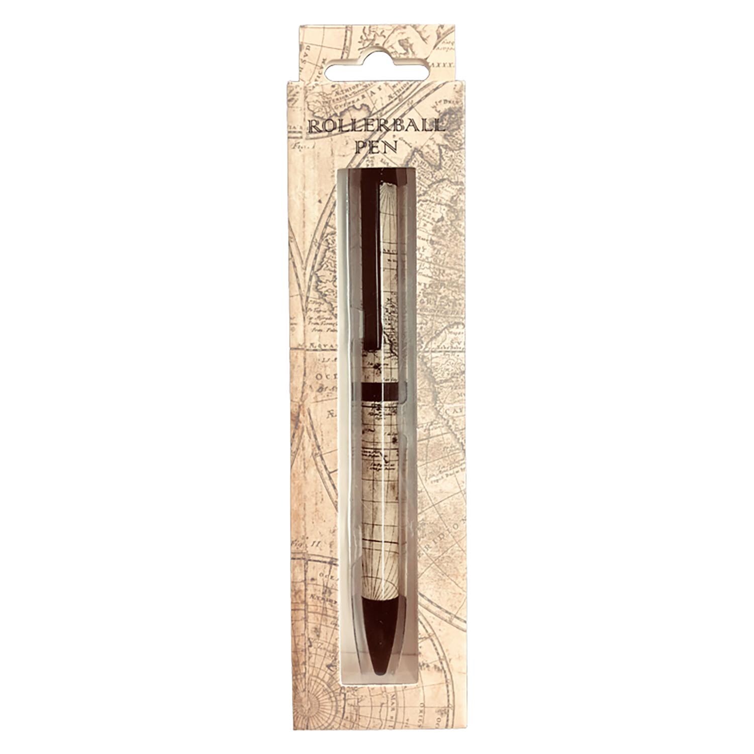 World Map Metal Roller Ball Pen Image