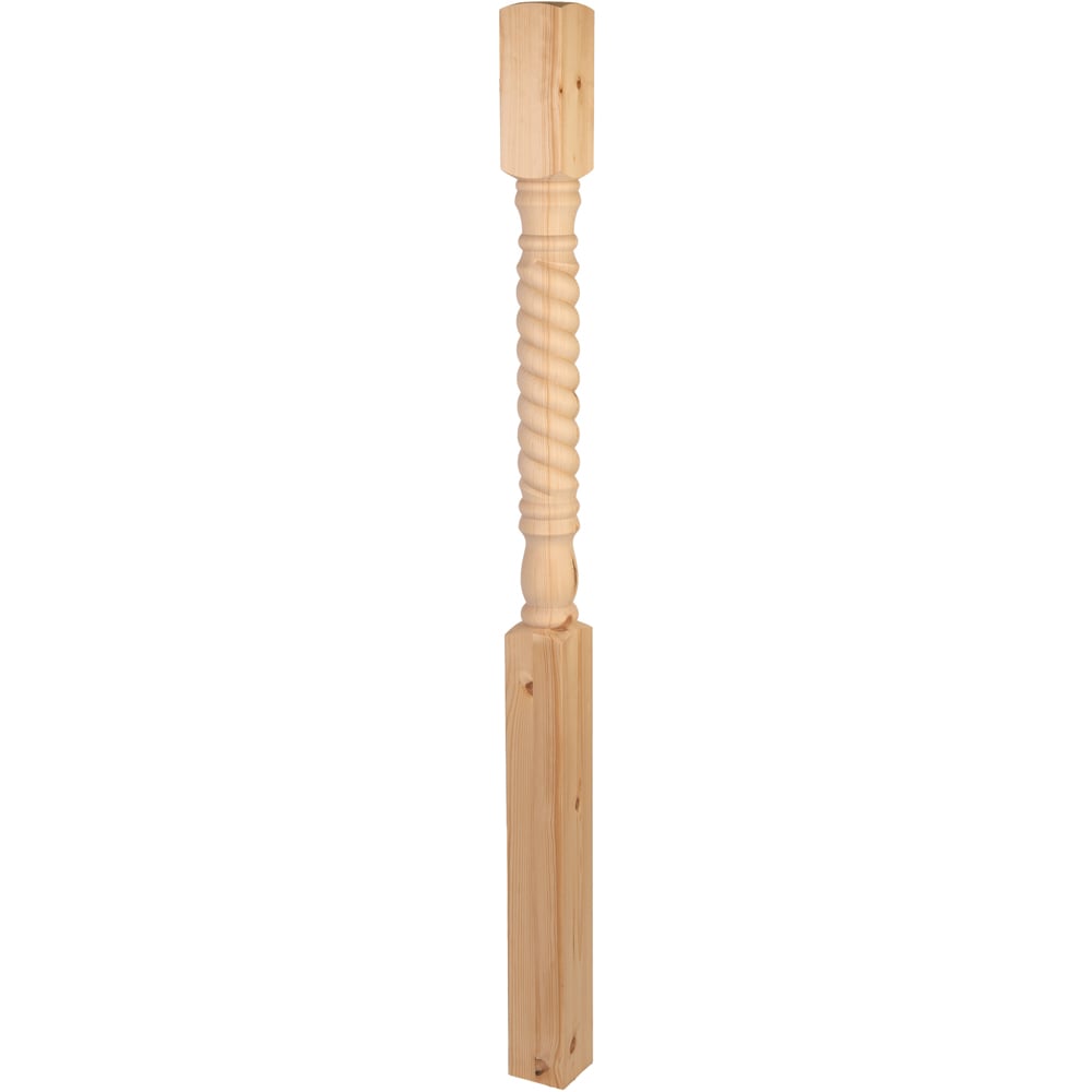 ​Blueprint Joinery Cambridge Pine Rope Twist Stair Newel Post 1500 x 90mm Image 3