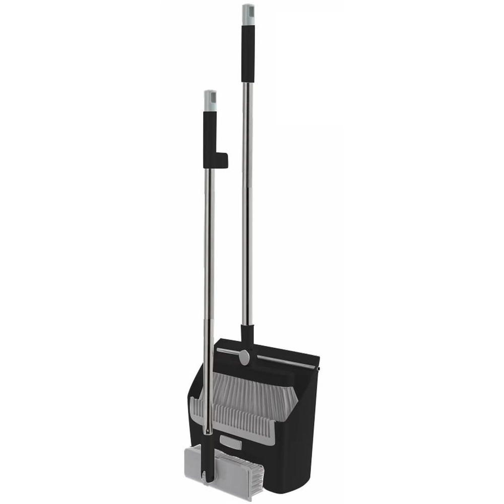 Argento 3 in 1 Dustpan and Brush Set Black Image 1