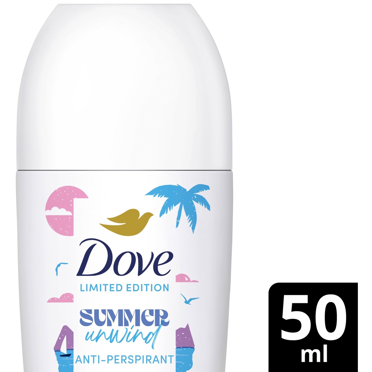 Dove Women Summer Unwind Anti Perspirant Roll On 50ml Image 2