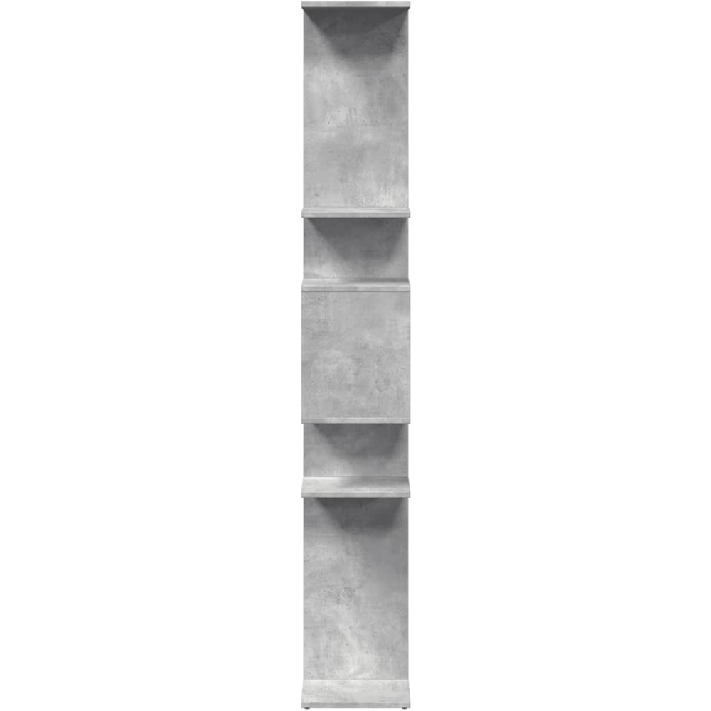 vidaXL 9 Shelf Concrete Grey Bookcase Image 6