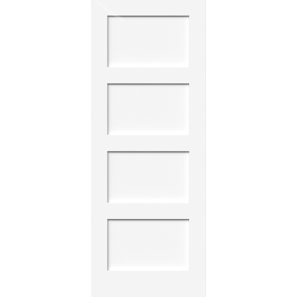 Green & Taylor White Primed 4 Panel Internal Door 1981 x 838mm Image