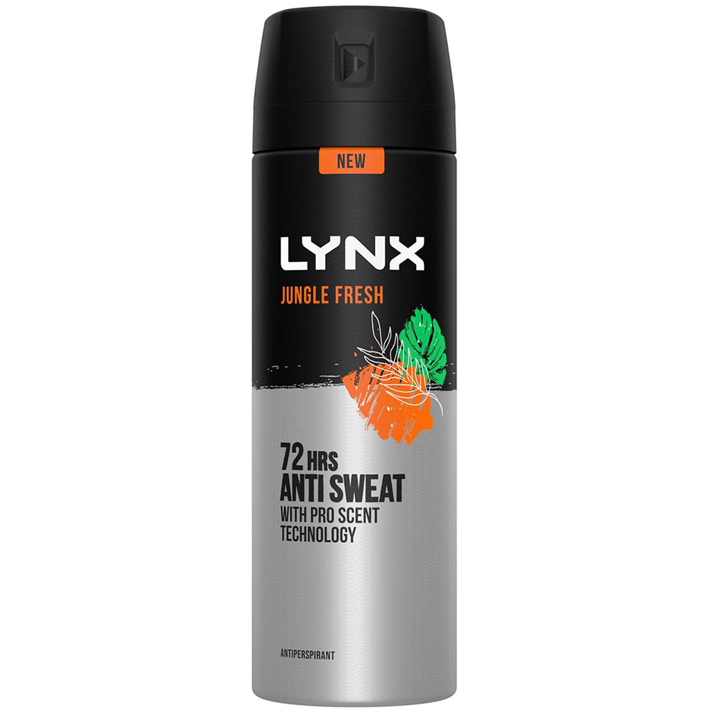 Lynx Jungle Fresh 72 HRS Anti-Sweat Anti-Perspirant Body Spray 200ml 36 Pack Image 2