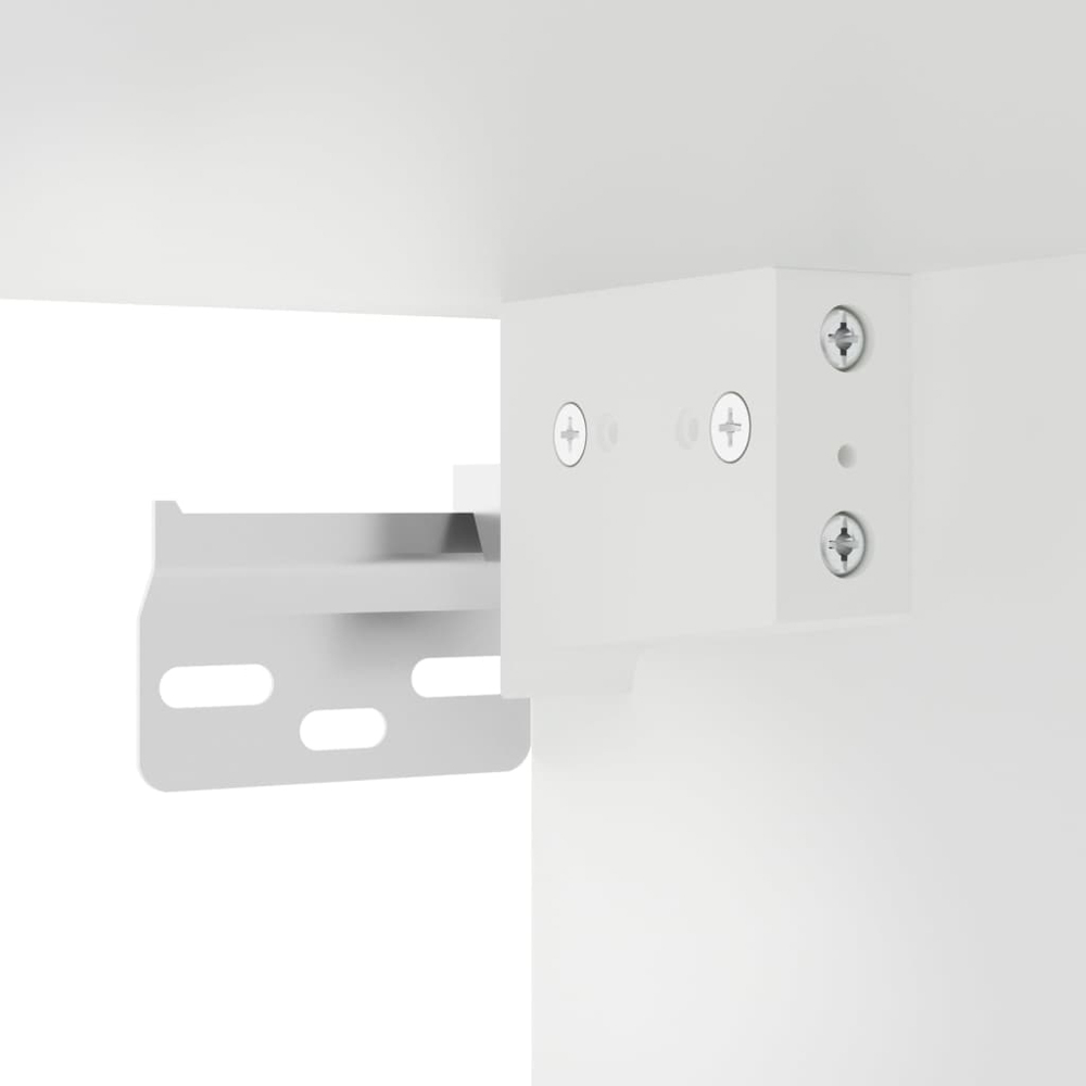 vidaXL 2 Door White Wall Mounted Cabinet Image 9