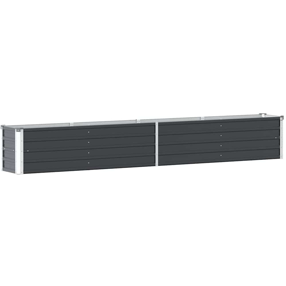 vidaXL Anthracite Galvanised Steel Raised Garden Bed 45 x 320 x 40cm Image 1