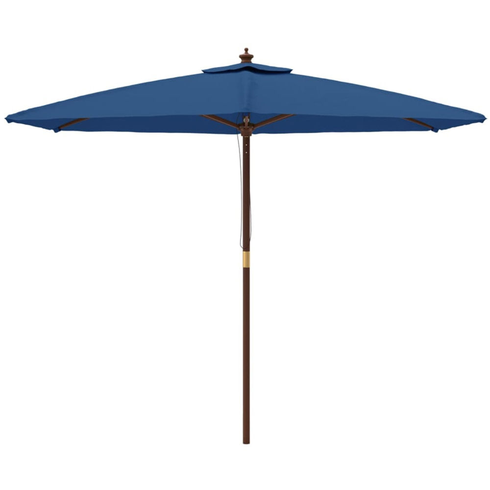 vidaXL Blue Garden Parasol 2.4 x 2.9m Image 2