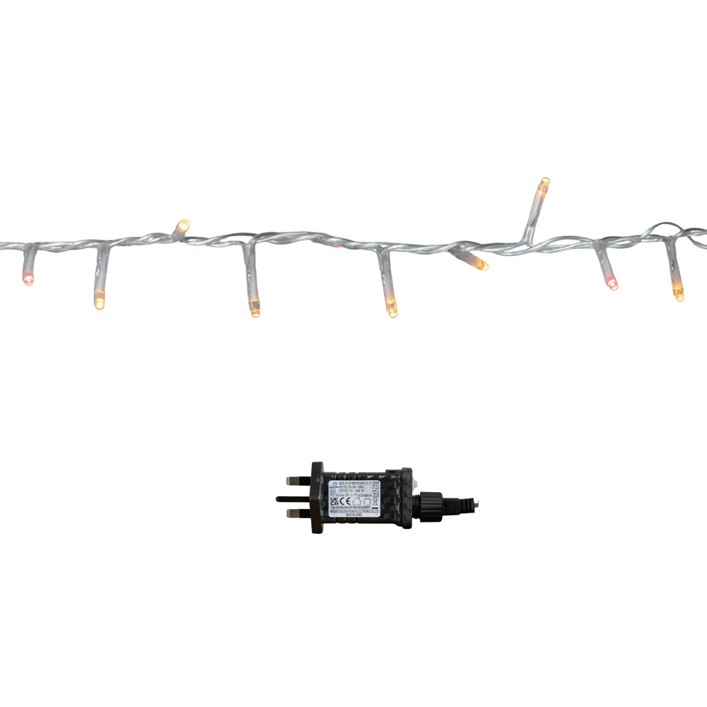 Samuel Alexander TreeBrights 1500 Vintage Gold and Red LED Clear Cable Christmas String Lights 37.5m Image 8
