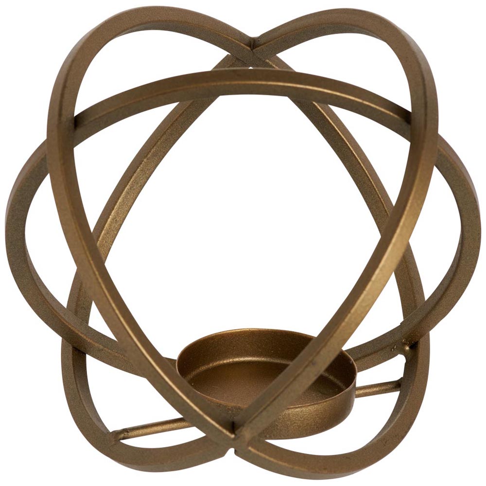 Wilko Brass Effect Tealight Holder Wilko