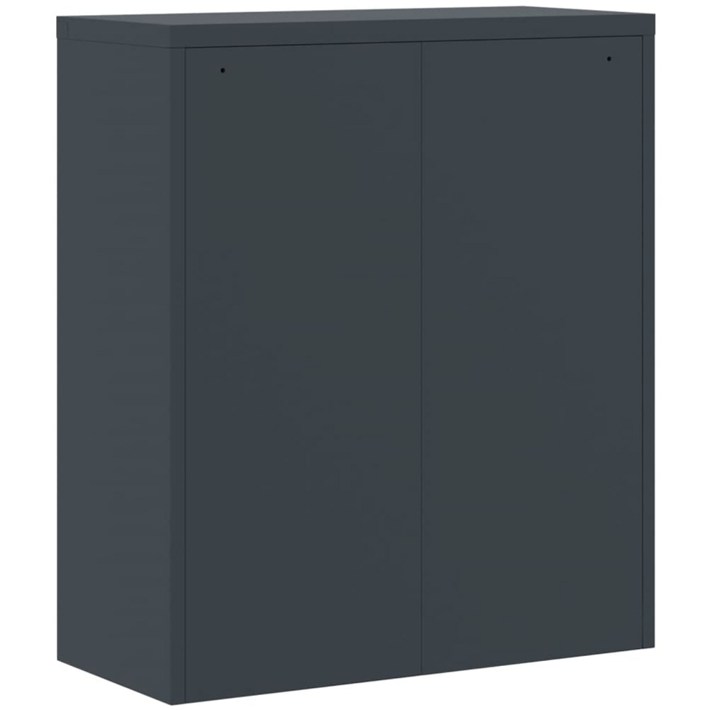 vidaXL 2 Door Anthracite Steel Archive Cabinet Set of 2 Image 8