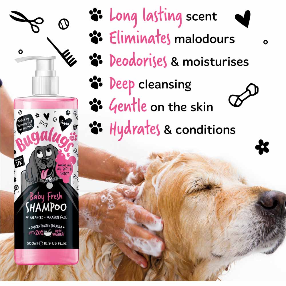 Bugalugs Baby Fresh Dog Shampoo 500ml Image 3