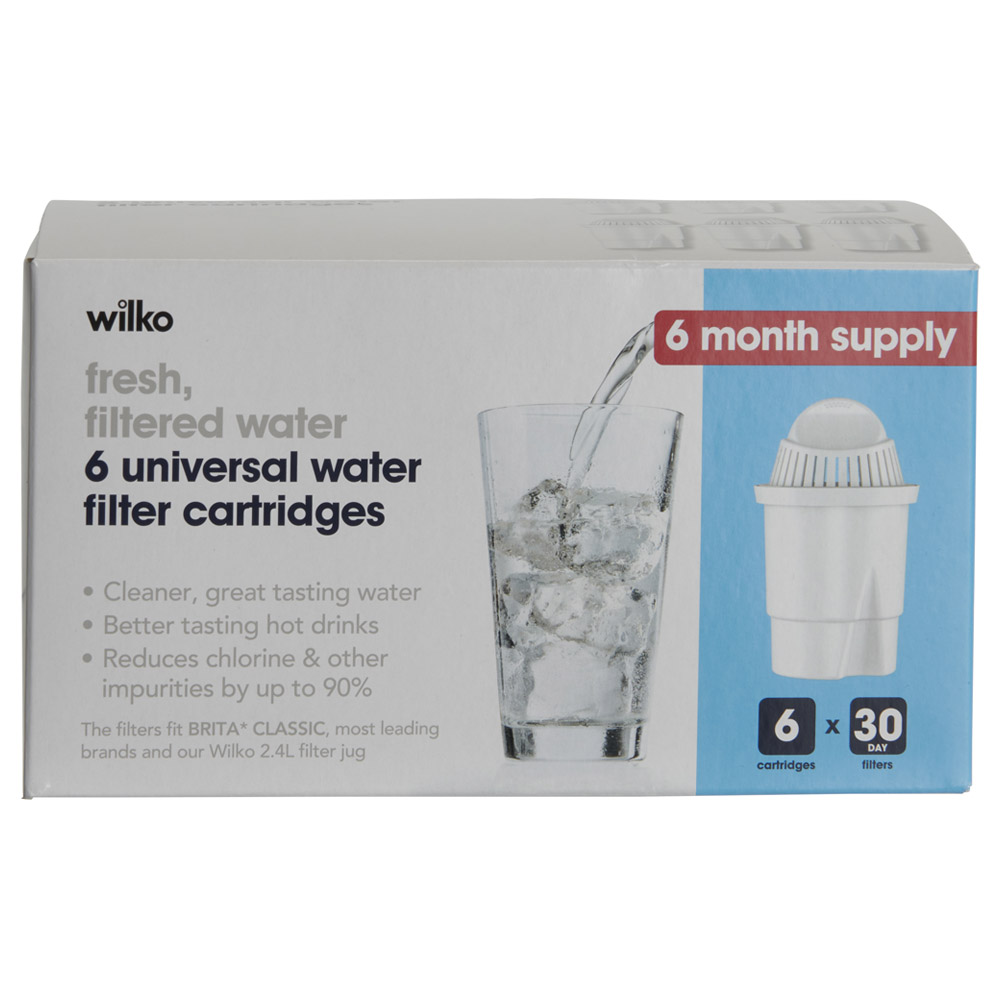 Wilko Water Filter Cartridge 6 Pack Image 2