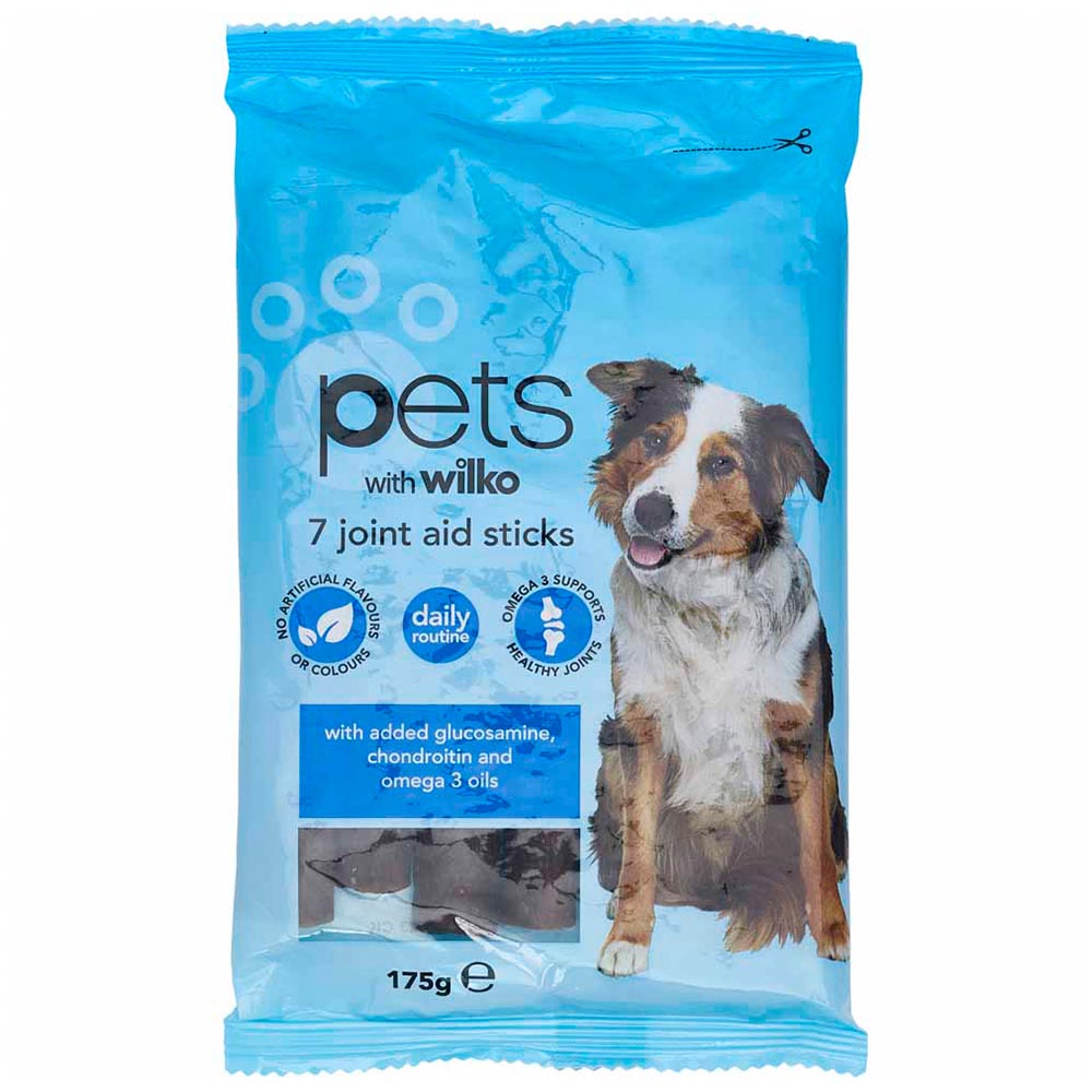 Wilko 7 pack Joint Aid Sticks Dog Treats 175g Image 1