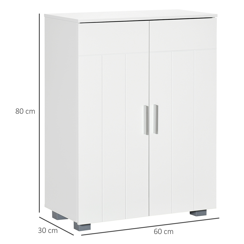 Kleankin White 2 Door Floor Cabinet Image 3