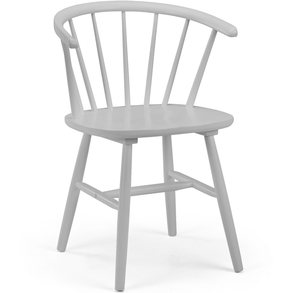 Julian Bowen Modena Set of 2 Grey Dining Chair Image 3