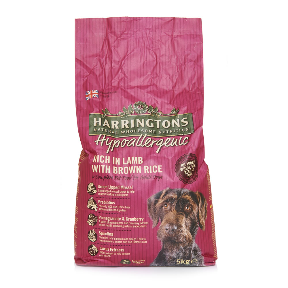 Harringtons Hypoallergenic Lamb and Brown Rice Dog Food 5kg Image 1