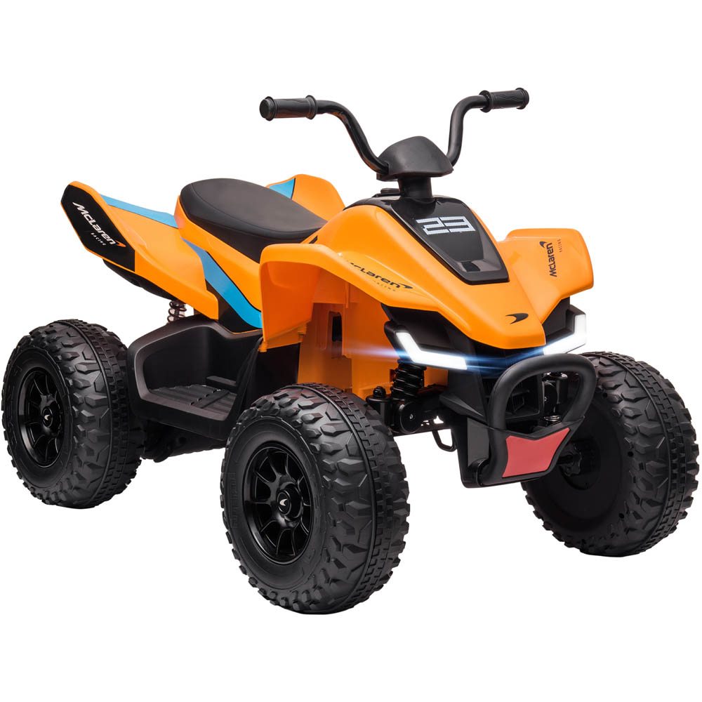 Tommy Toys McLaren MCL35 Liveries Kids Ride On Electric Quad Bike Orange 12V Image 1