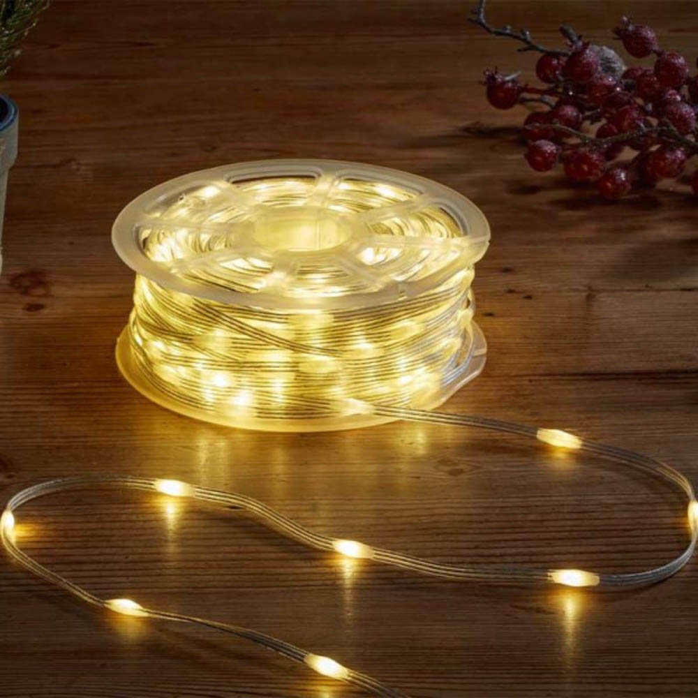 Samuel Alexander 200 Warm White and Multicolour LED Clear String Light 15m Image 4