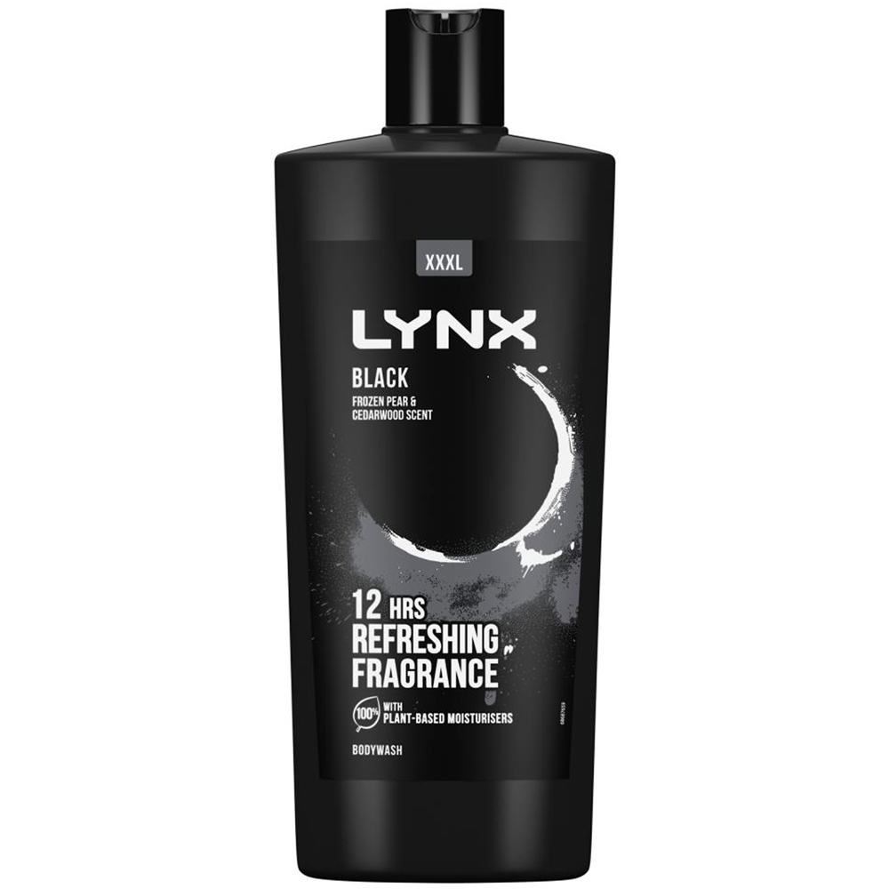 Lynx Black Frozen Pear and Cedarwood Shower Gel 700ml 3 Pack Image 2